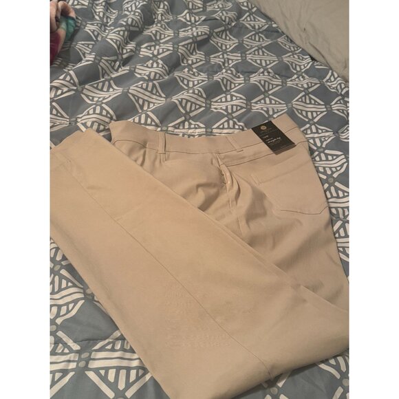 Macys JM Collection Women's Pant NWT Size 14W Tan/Khaki - Picture 3 of 7